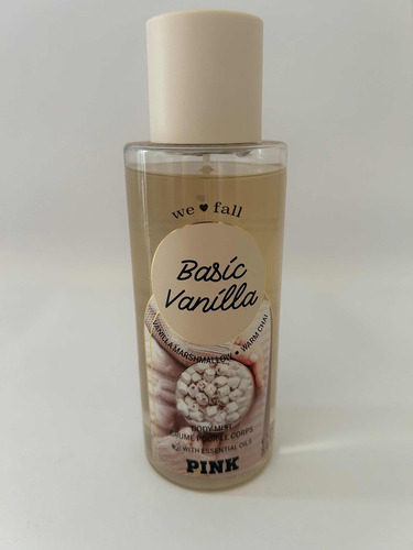 Bruma corporal Basic Vanilla Victoria's Secret Pink 250 ml - E.u.a