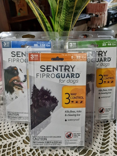 Pipetas Sentry Para Perros De 2kg En Adelante