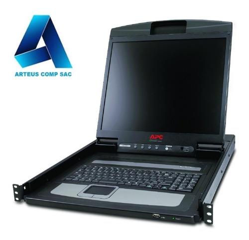 Apc Ap5808 Consola Kvm Lcd 17 Switch Análogo 8 Puertos 1u