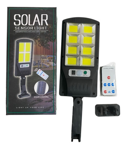 Foco Solar Con Brazo Led Cob Y Censor