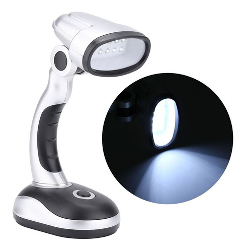 Luminaria Mesa Flexivel Sem Fio Luz 12 Led Portátil