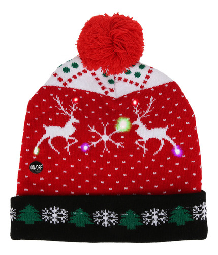 Gorro Navideño De Punto, Colorido, Ligero, Para Fiestas