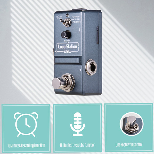 Pedal De Efectos Loop Station Para Guitarra Ammoon Loop Stat