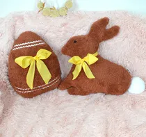 Comprar Almohadones De Conejito Y Huevo De Pascuas Chocolate Conejito Sentado Y Huevo