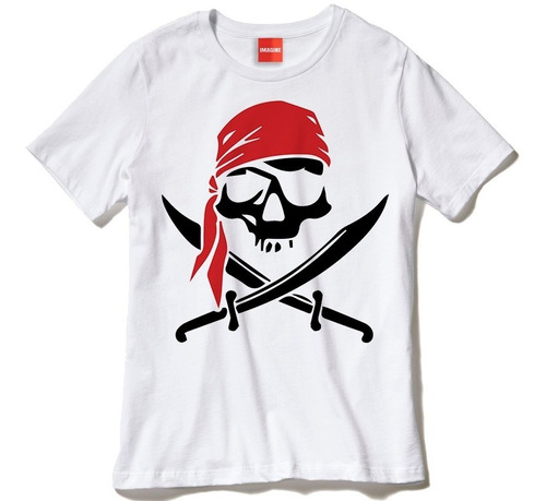 Playera Camiseta Hombre Niño Pirata Piratas Calavera #351