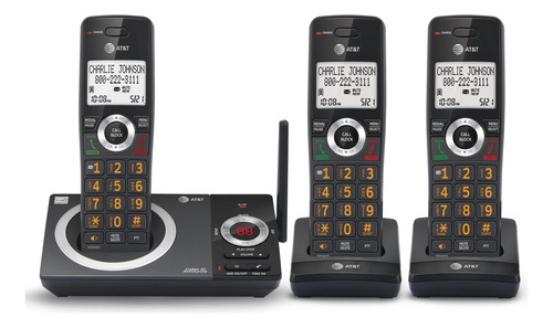 Teléfono Inalámbrico At&t Cl82319 Dect 6.0 3 Auriculares Con