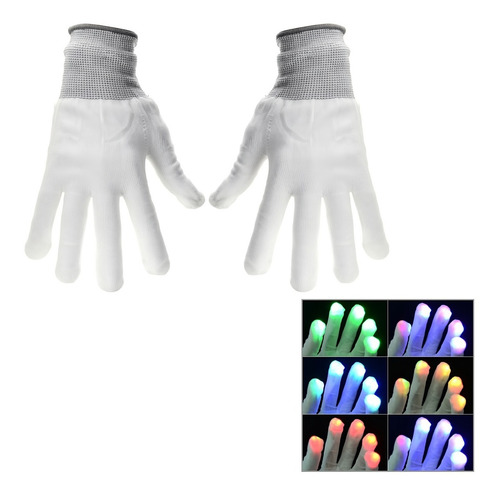 Guantes Led Luminoso Cotillon Fiesta