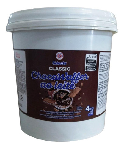 Pasta Chocowaffer Ao Leite Selecta Classic 4kg