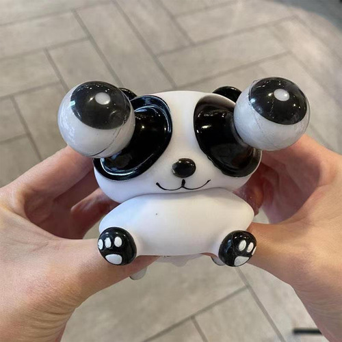 Muñeca Tipo Panda Con Ojos Salientes Y Descompresión En L, Q