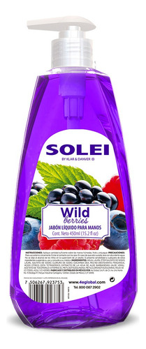 Solei Jabón Líquido Para Manos Wild Berries 450ml
