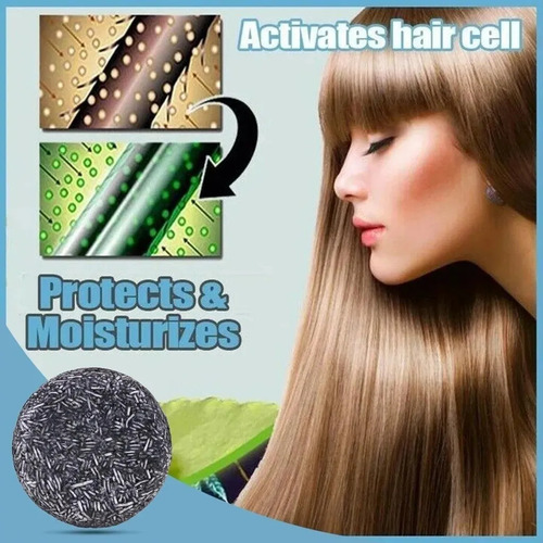 2 Peças De Sabonete De Shampoo Para Escurecimento De Cabelo,