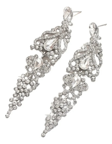 Pendientes Colgantes Con Forma De Flor De Cristal, Joyas Par
