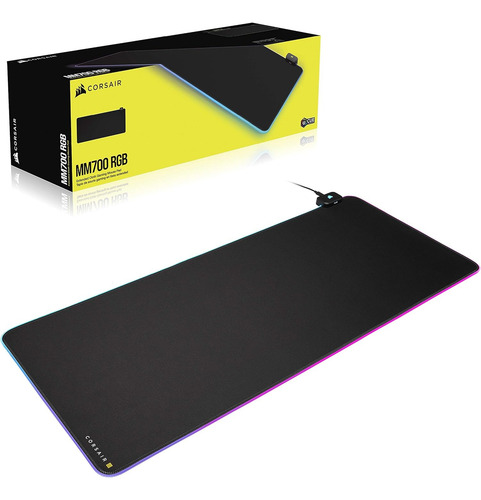 Corsair Mm700 Rgb, Pad De Mouse Para Juego Con Rgb Con Usb