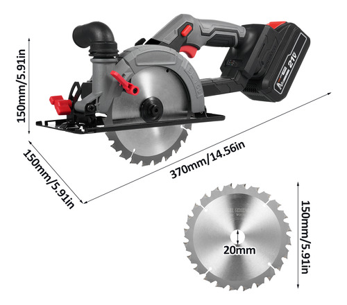 Sierra Circular Eléctrica Con Sierra Circular Compacta Sin E