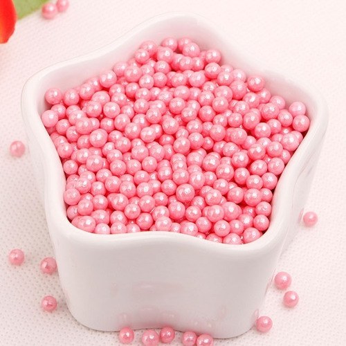 Sprinkles Perlas Comestibles Rosa 50gr Reposteria