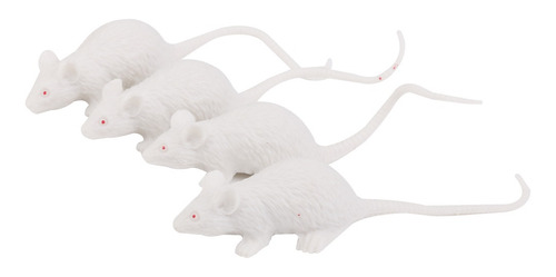 12pcs Ratas Vívidas De Plástico Ratón Scary Criatura