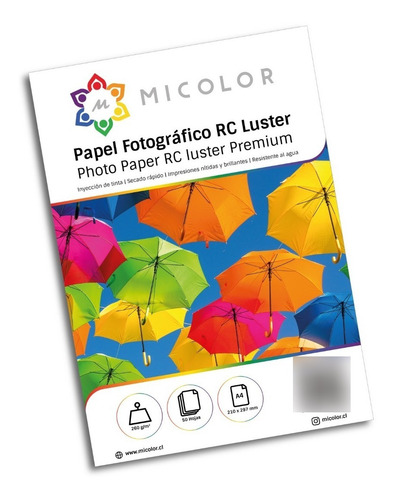 Papel Foto Premium Luster Rc A4 260g 20 Hojas