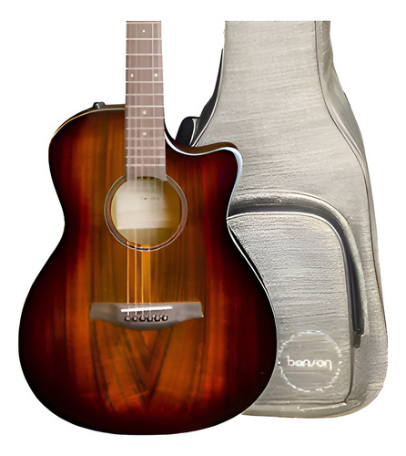 Violao C/ Efeitos Benson Exf500-cfx Tampo Koa Maciço C/ Bag