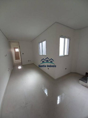 Cobertura Com 2 Quartos, Acesso Interno, Telhado, Lavabo, Lavanderia, Vaga Coberta À Venda, 90 M² Por R$ 345.000 - Vila Marina - Santo André/sp - Co0656