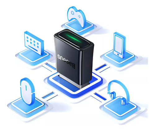 Adaptador Bluetooth 5.3 Baseus Compatível Pc Ps5 Xbox Switch