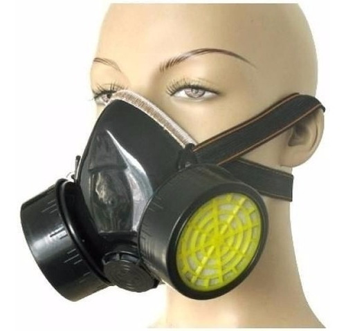 Mascara Antigases Doble Filtro Para Protección Industrial