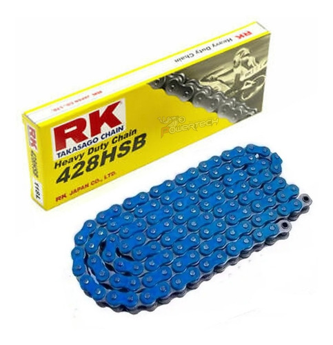 Cadena Rk Reforzada Sin O Ring Paso 428 X 136 Motocross