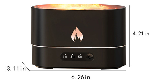 Humidificador De Llama Para Dormitorio, Difusor De Aceites E