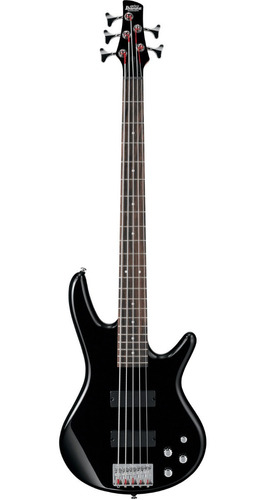 Contrabaixo Ibanez Gsr-205 Ativo 5 Cordas Preto Corpo Agathi