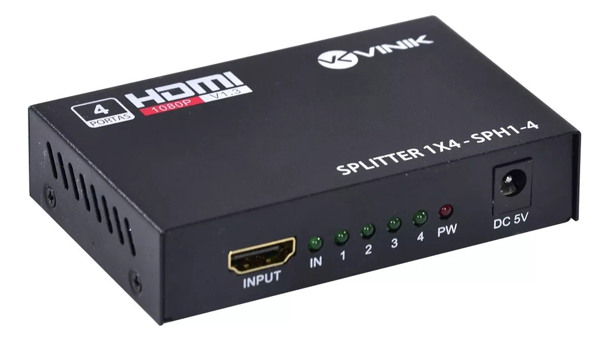 Terceira imagem para pesquisa de splitter hdmi 1x4