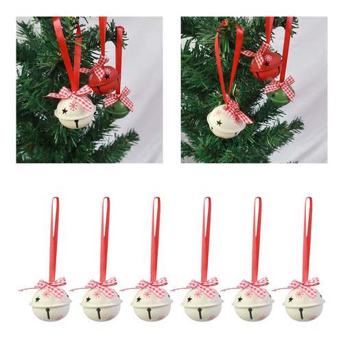 6x Campanas De Navidad 2023 Campanas De Árbol De Navidad