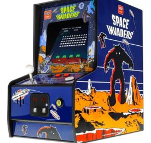 Maquina Arcade Space Invaders Coleccionable De 6.75 Pulgadas