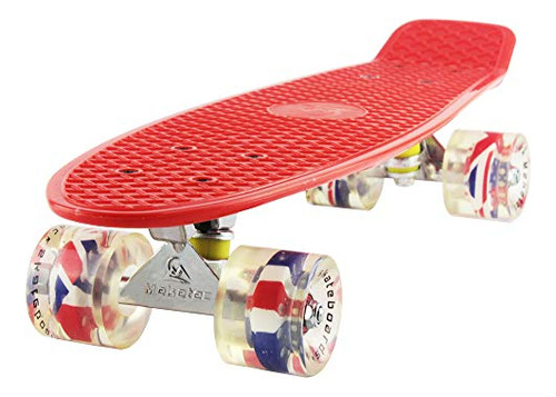 Meketec Skateboards Mini Cruiser - Patineta (56 Cm), Diseno