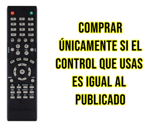 Control Remoto Polaroid Pantalla Lcd Led Directo