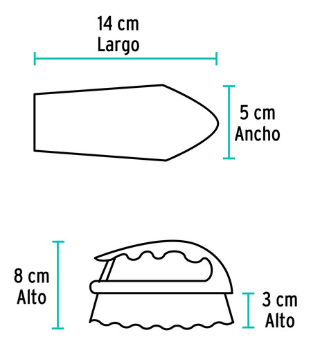 Cepillo Tipo Plancha De Plastico Klintek 57008