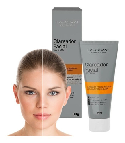 Gel Creme Clareador Facial Labotrat Dermo Skin 30 Toque Seco Tipo de pele Todo tipo de pele