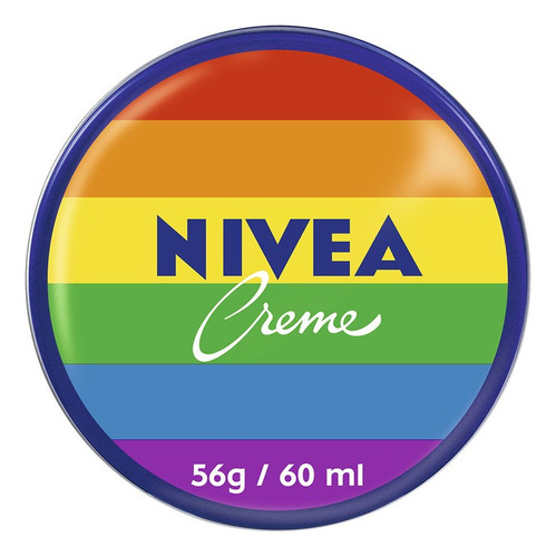 Creme Hidratante para o corpo Nivea Creme Edição Pride 60ml Fragrância Neutra Tipo de embalagem Pote