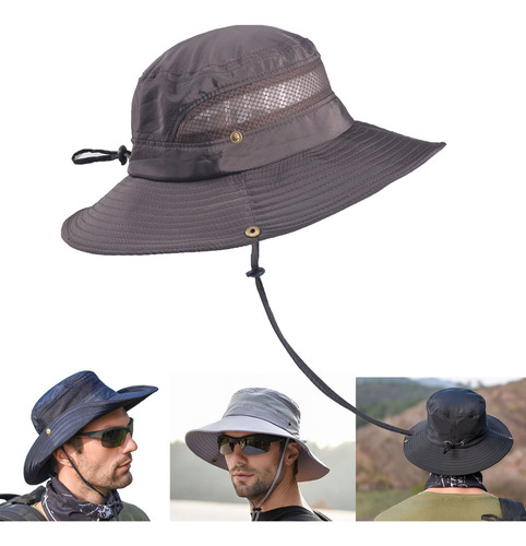 Gorras De Ala Ancha Para Acampar, Senderismo Y Pesca, Para H