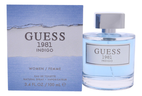 Perfume Guess 1981 Indigo Edt En Aerosol Para Mujer, 100 Ml