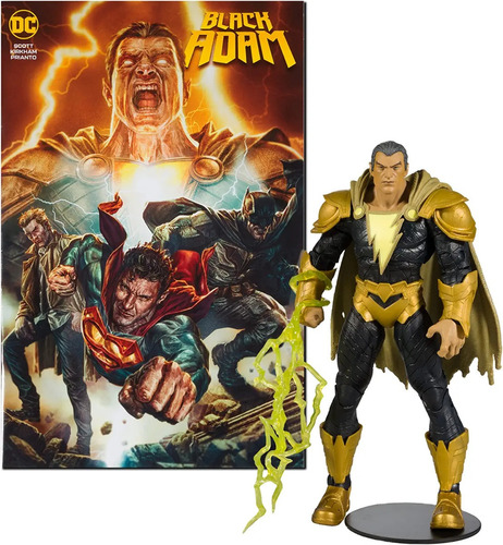 Figura Acción Comic Black Adam Shazam Justice Dc Mcfarlane