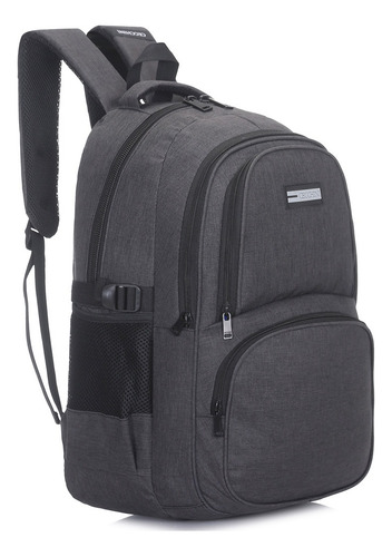 Imagen 2 de 4 de Mochila Cecchini P/tablet 2 Bolsillos Jaspeada 5631