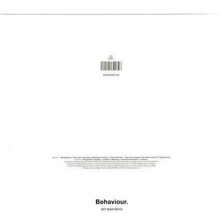 Imagen 2 de 2 de Pet Shop Boys Behaviour Vinilo Nuevo Musicovinyl