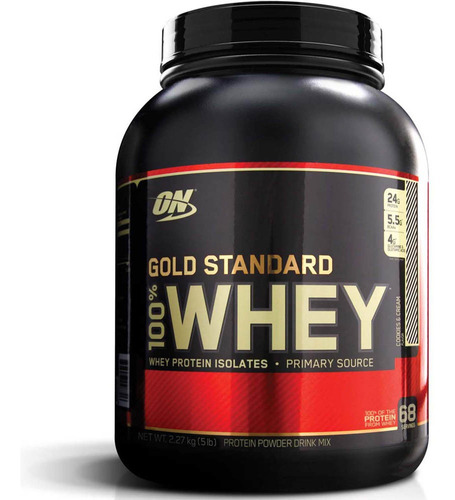 Whey Protein Gold Standard 100%, 2,27 kg (5 libras), sabor óptimo a galletas