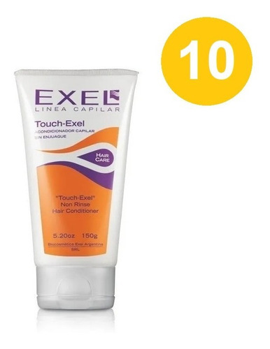 10 Unid - Touch Exel Crema De Peinar Acondicionador S/ Enjua