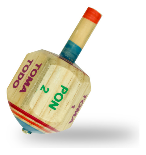 Juguete Pirinola De Madera Juego De Mesa Clásico De 8cm