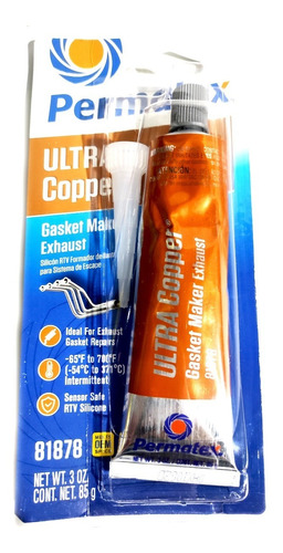 Silicon Permatex Ultra Copper Maxima Temperatura Tienda