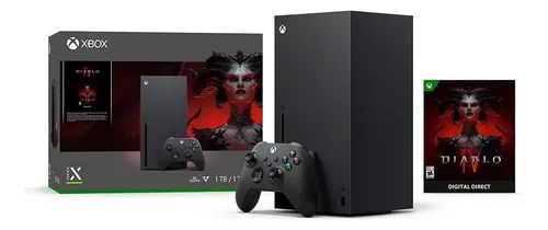 Console Microsoft Xbox Series X Bundle Diablo IV Preto