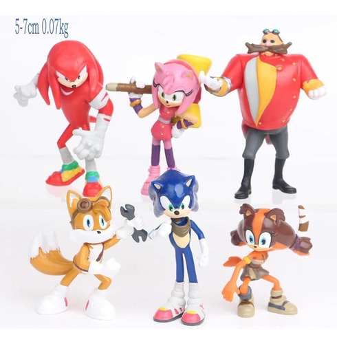 Zya Set Sonic Boom-erizo 12 Personajes Colas-dr. Huevo