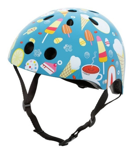 Casco Bicicleta Mini Hornit Con Luz Regulable Niño Bebe Nena Color Ice cream Talle 54-58 mm