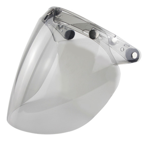 Casco De Moto Con Lente De Burbuja Y Visera Frontal Abierta,