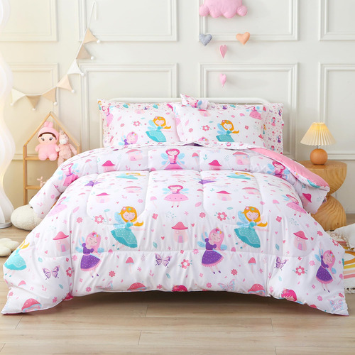 Viviland Edredón Doble Para Niñas Con Juego De Sábanas ' Jue